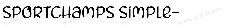 sportchamps simple字体转换